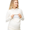 Women's Jojo Maternity + Nursing Hoodie, Oatmeal Hacci - Sweatshirts - 4