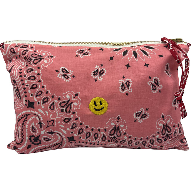 Smiley Pouch, Strawberry Pink & Real Red
