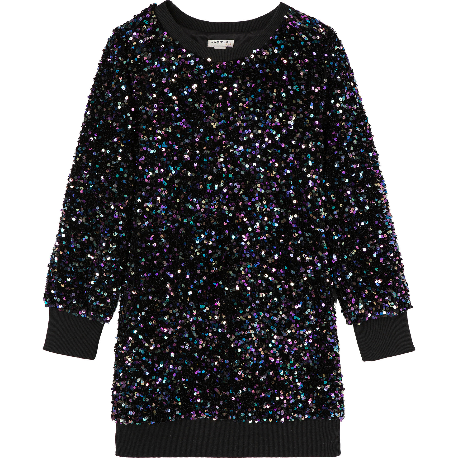 Sequin sweatshirt dress deals