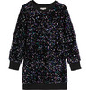 Sequin Sweatshirt Dress, Multi - Dresses - 1 - thumbnail