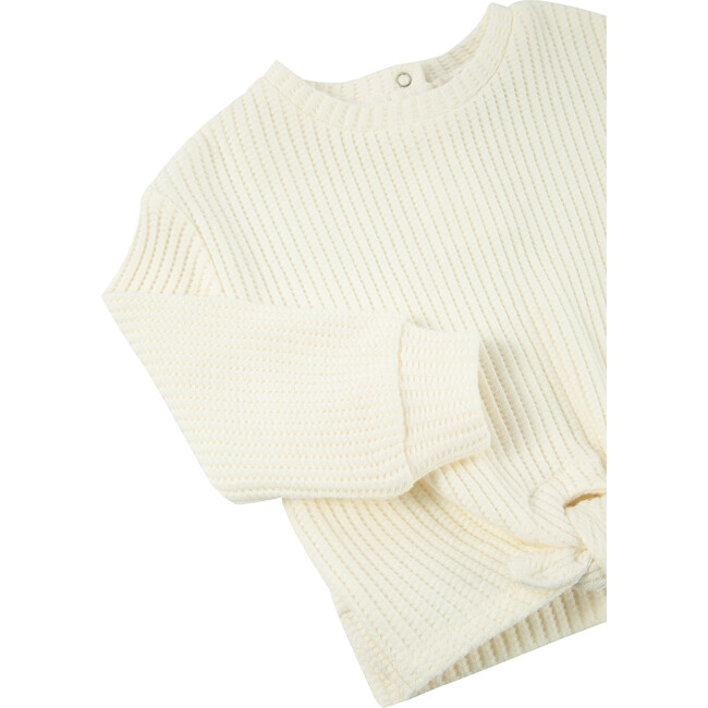 Waffle Knit Pant Set, Off-White - Mixed Apparel Set - 3