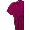V-Neck Jumpsuit, Plum - Rompers - 3