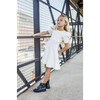 Puff Sleeve Flounce Dress, Off-White - Dresses - 2