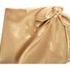 Faux Leather Mock Wrap Skort, Gold - Skirts - 3