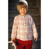 Nico Shirt, Gauze Red Squares - Shirts - 2