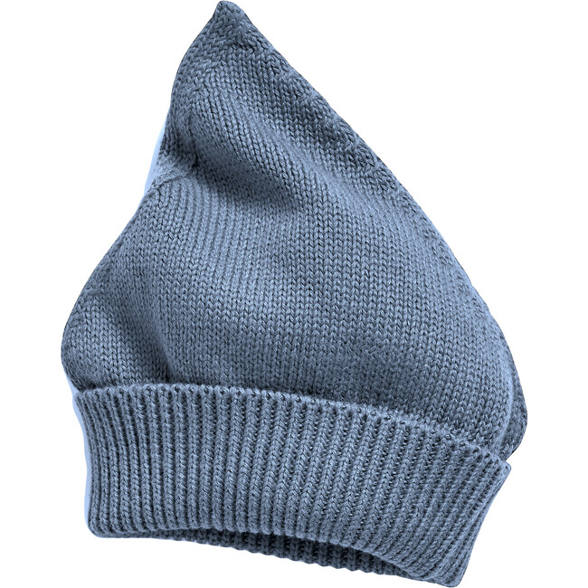 Gnome Knit Bonnet, Cotton Petrol - Hats - 1