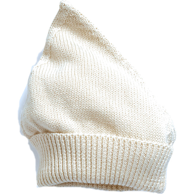 Gnome Knit Bonnet, Cotton Natural