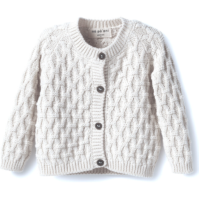 Alicia Knit Jacket, Cotton Natural