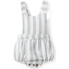 Alex Baby Romper, Gauze Dust Stripes - Rompers - 1 - thumbnail