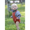 Alex Baby Romper, Gauze Brick - Rompers - 2