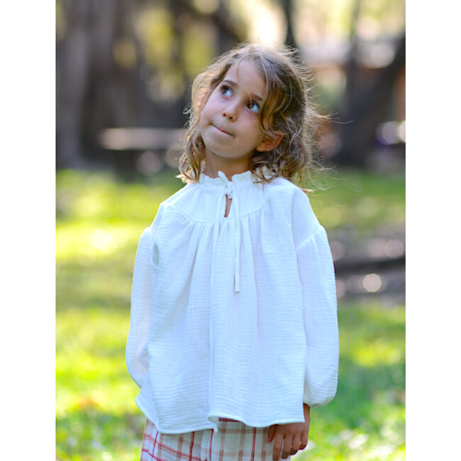 Carmela Blouse, Gauze Natural - Blouses - 3