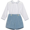 Matteo Button-on Suit, Blue - Suits & Separates - 1 - thumbnail