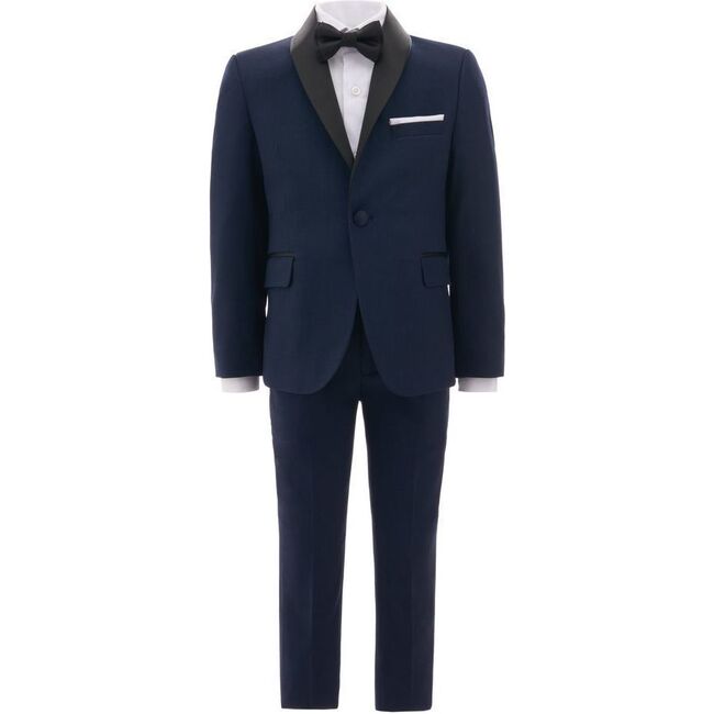 Shawl Lapel Suit, Navy - Suits & Separates - 1