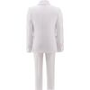 Shawl Lapel Suit, White - Suits & Separates - 2