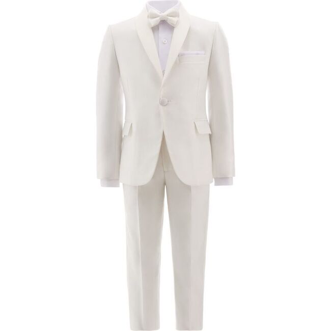 Shawl Lapel Suit, Cream - Suits & Separates - 1