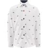 Palms Dress Shirt, White - Shirts - 1 - thumbnail