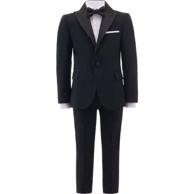 Peak Lapel Suit, Black