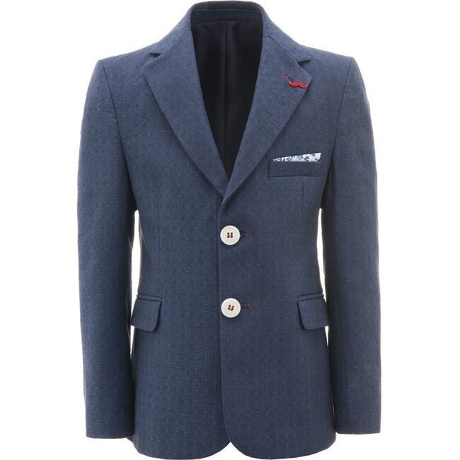 Embroidred Blazer, Blue - Suits & Separates - 1