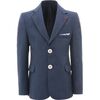 Embroidred Blazer, Blue - Suits & Separates - 1 - thumbnail