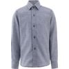 Oxford Dress Shirt, Navy - Shirts - 1 - thumbnail