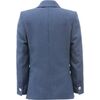 Embroidered Formal Blazer, Blue - Suits & Separates - 2
