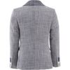 Embroidered Formal Blazer, Gray - Suits & Separates - 2 - thumbnail