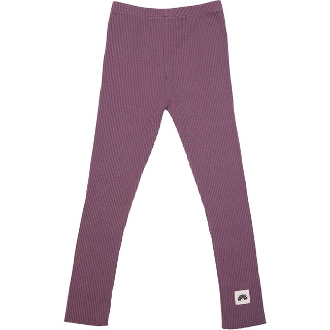 Thick Rib Leggings, Mauve