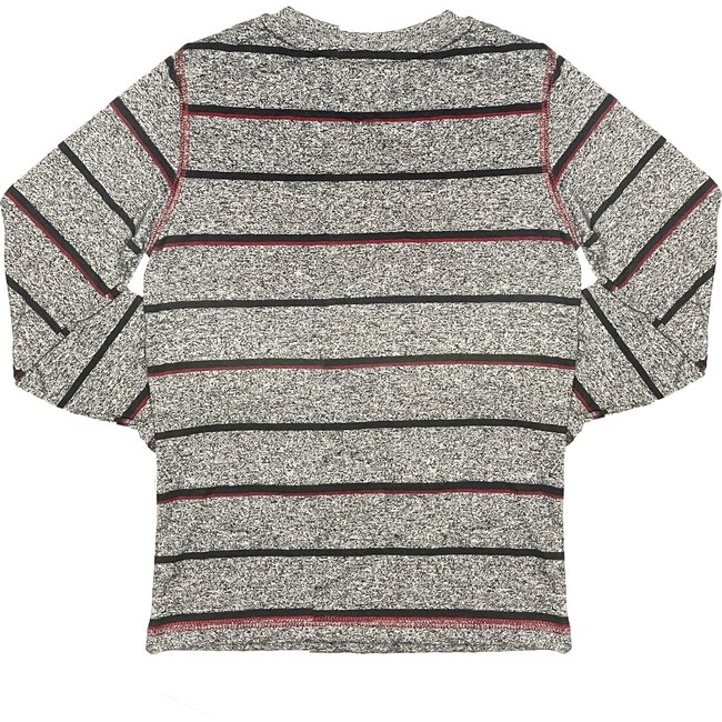 Torey Striped Tee, Burgundy - Tees - 2