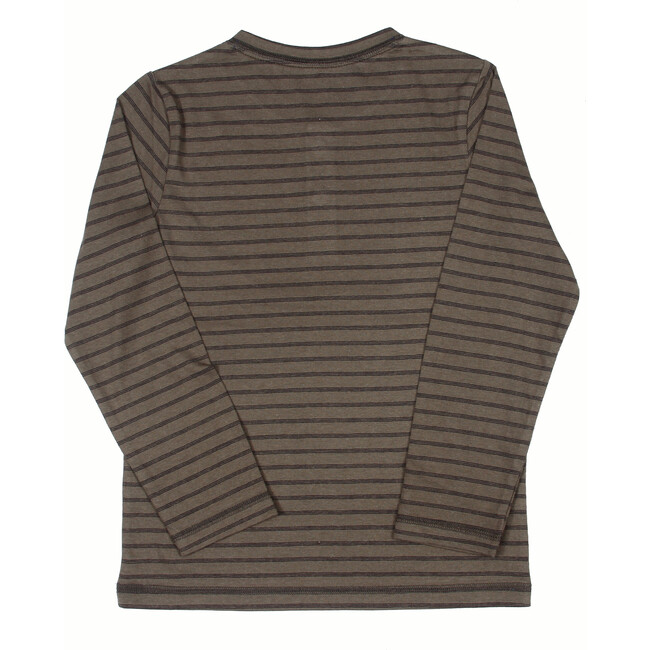 Ray Striped Henley, Thyme