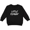 Little Feminist Pullover, Black - Sweatshirts - 1 - thumbnail