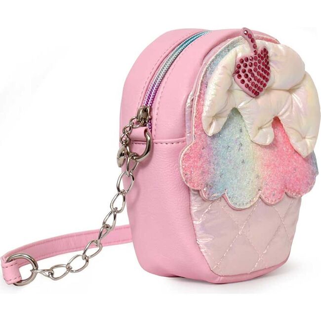Puffer Cupcake Crossbody, Pink - Bags - 2