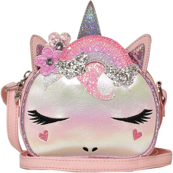 Miss Gwen Rainbow Crown Crossbody, Pink - OMG Accessories Bags | Maisonette