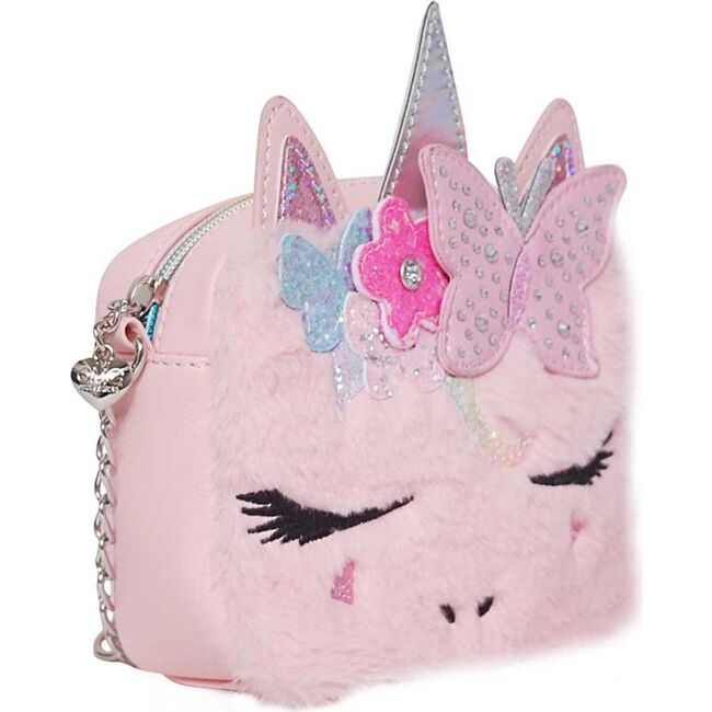 Miss Gwen Butterfly Crown Plush Crossbody, Pink