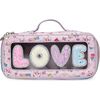 LOVE Bubble Miss Gwen Print Pouch, Purple - Bags - 1 - thumbnail