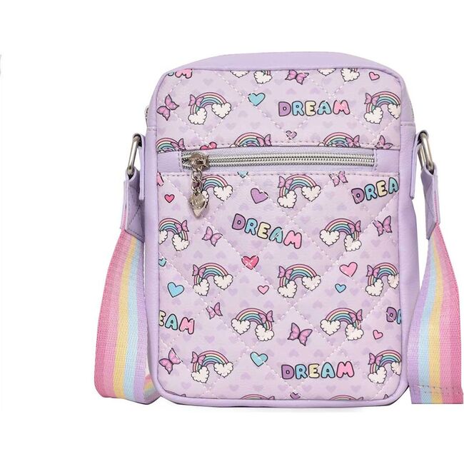 DREAM Print Passport Bag, Purple - Bags - 1