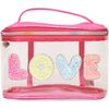 Bubble 'LOVE' Clear Glam Bag, Pink - Bags - 1 - thumbnail