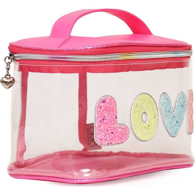 Bubble 'LOVE' Clear Glam Bag, Pink - Bags - 2