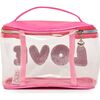 Bubble 'LOVE' Clear Glam Bag, Pink - Bags - 3