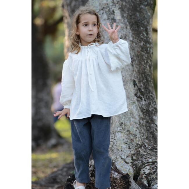 Carmela Blouse, Gauze Natural - Blouses - 4