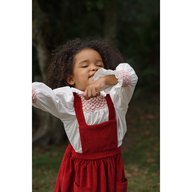Alejandra Dress, Corduroy Brick - Dresses - 6