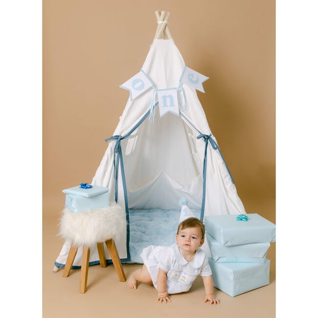 Tyler Play Tent, White/Denim - Play Tents - 9