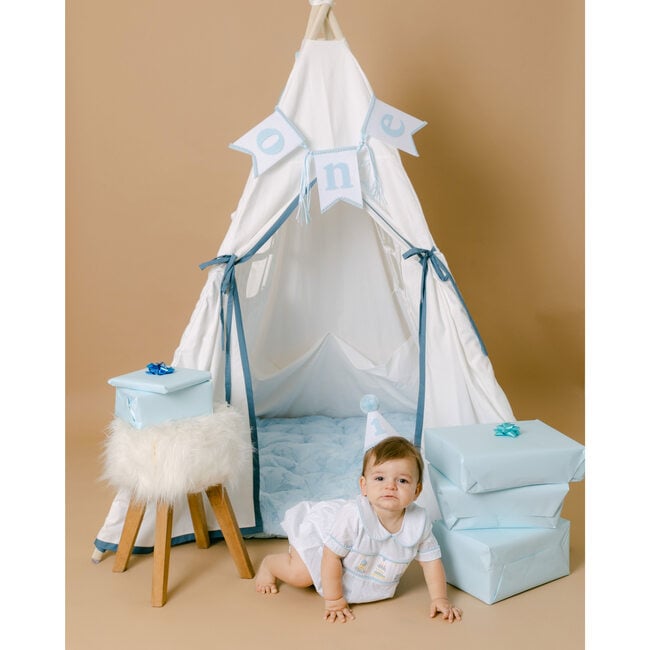 Tyler Play Tent, White/Denim - Play Tents - 11