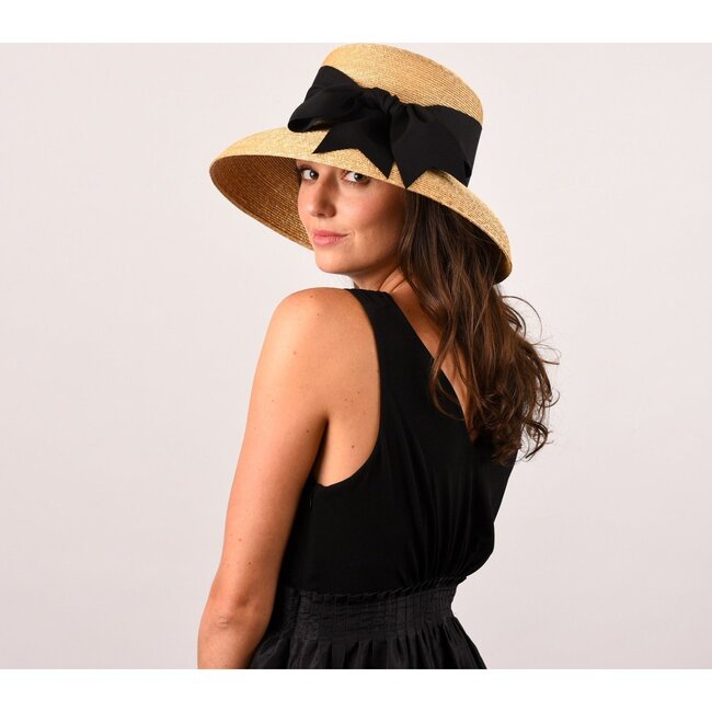 Women's Wauwinet, Small Brim, Leghorn Straw - Hats - 4