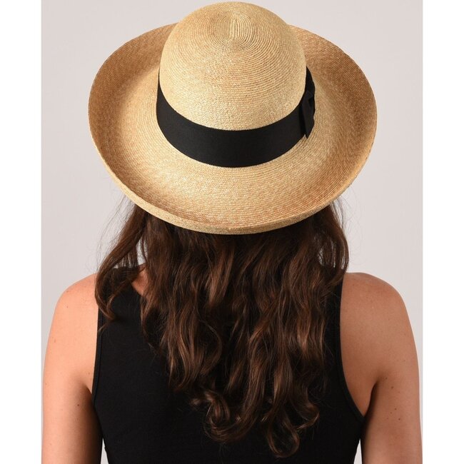 Women's Sconset, Large Brim, Leghorn straw - Hats - 4