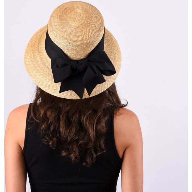 Women's Wauwinet, Small Brim, Leghorn Straw - Hats - 5