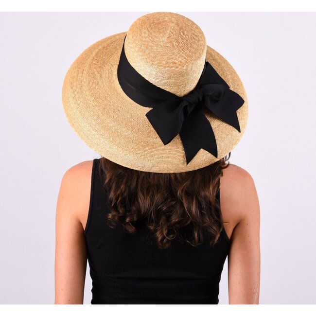 Women's Wauwinet, Large Brim, Leghorn Straw - Hats - 4