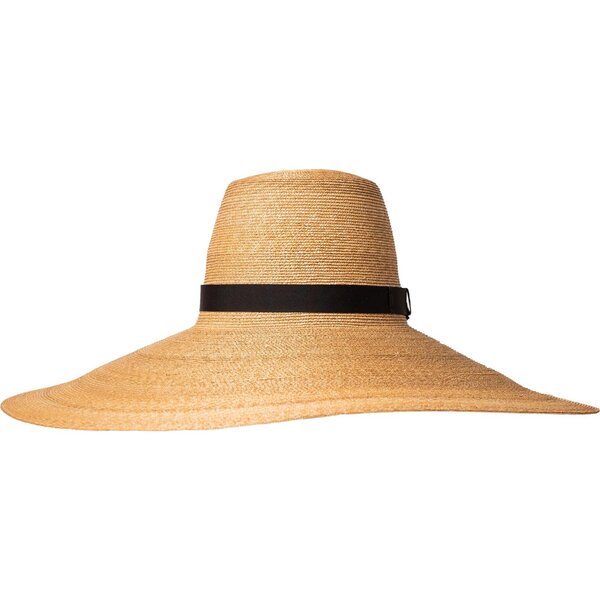 Women's Galley Beach, XXL Brim, Leghorn Straw Peter Beaton Hats