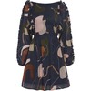 Women's Maja Dress, Mindful Escape Print Navy - Dresses - 1 - thumbnail
