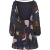 Women's Maja Dress, Mindful Escape Print Navy - Dresses - 2
