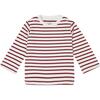 Organic Breton Stripe Top, Robin Red - Blouses - 1 - thumbnail
